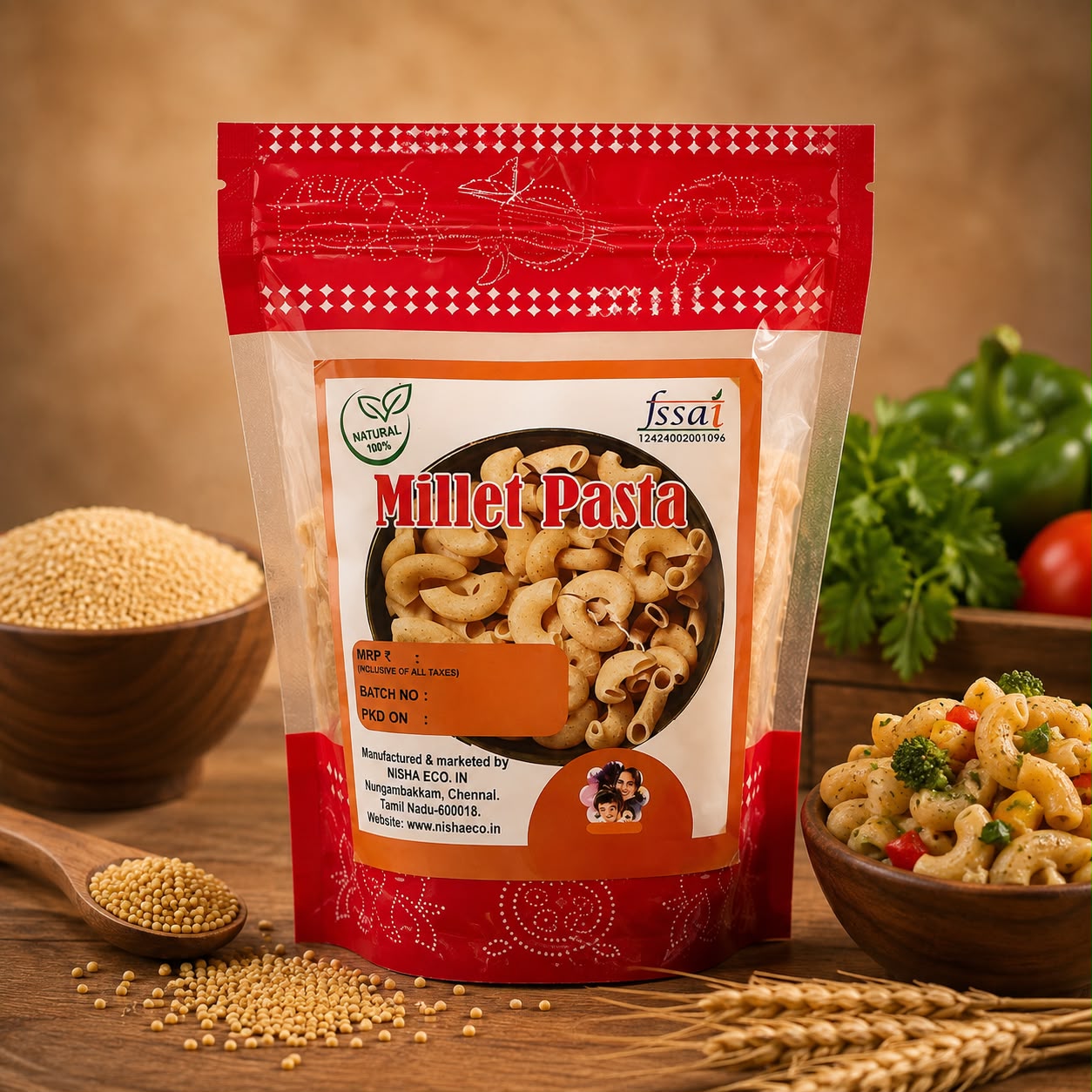 Millet Pasta ( 200g )