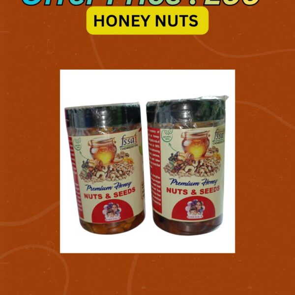 🍯 Premium Honey Nuts Combo – Special Offer: Buy 200g & Get 200g FREE
